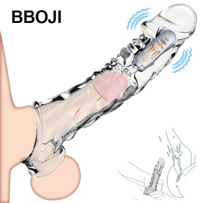 BBOJI🔥🎁 2025 HOT Deal 💥 Reusable Penis Extension Vibrator – Makes You Longer, Harder & Unstoppable 😍