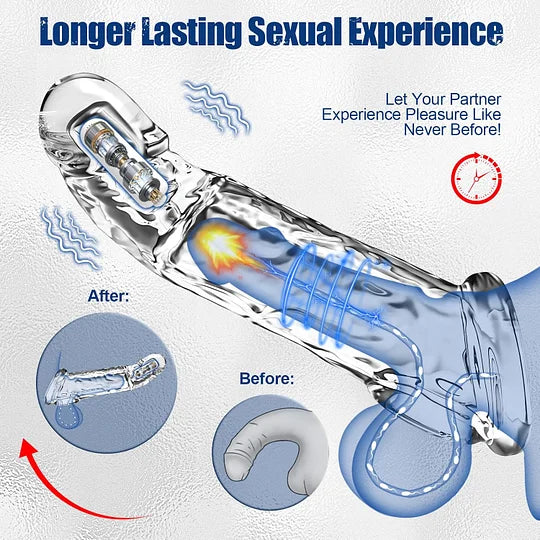 BBOJI🔥🎁 2025 HOT Deal 💥 Reusable Penis Extension Vibrator – Makes You Longer, Harder & Unstoppable 😍