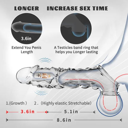 BBOJI🔥🎁 2025 HOT Deal 💥 Reusable Penis Extension Vibrator – Makes You Longer, Harder & Unstoppable 😍